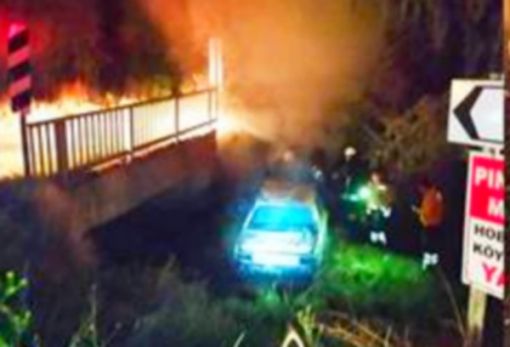 Osmancık-Çorum karayolunda Dereye yuvarlanıp, yanan otomobilin sürücüsü öldü 7