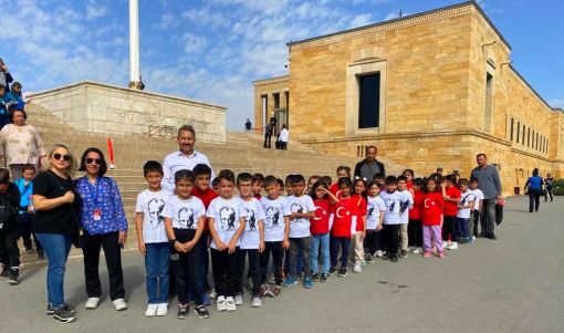 Osmancık 75.Yıl Cumhuriyet İlkokulu Ata’sını ziyaret etti 7