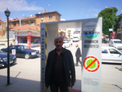  Osmancık Belediye girişine dezenfektan tüneli  3