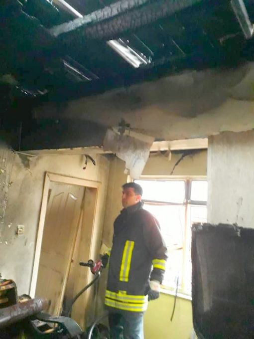  Osmancık Çampınar Köyü'nde ev yangını 1