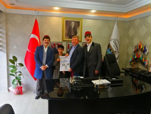  Osmancık Cumhuriyet Anadolu Lisesi'nden Başkan Gelgör'e ziyaret 1