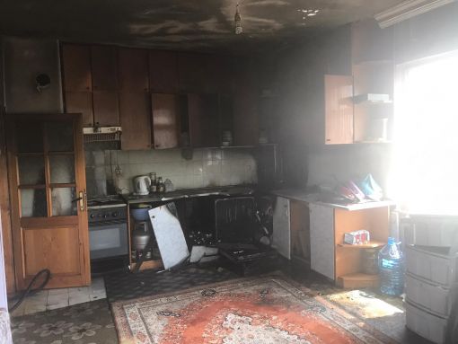  Osmancık'ta bir evin mutfağında çıkan yangın korkuttu 6