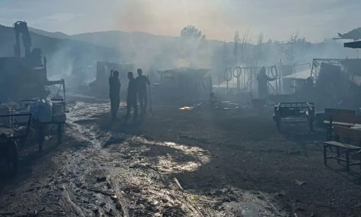  Osmancık'ta hurdalıkta çıkan yangın korkuttu 7