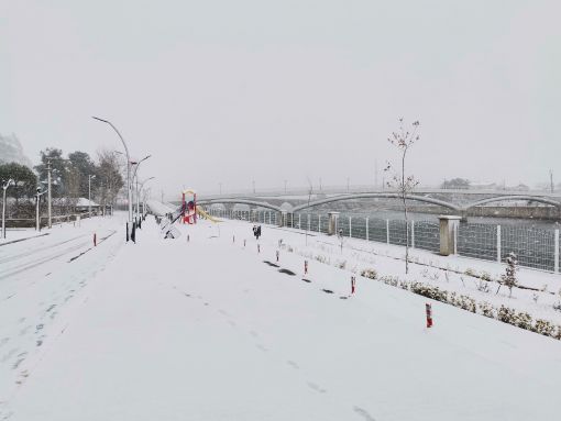 Osmancık'ta kar sevinci 2