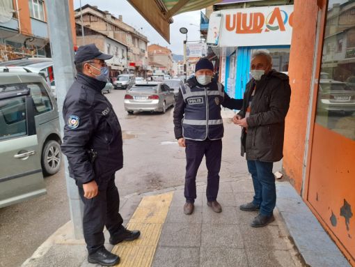 Osmancık’ta polisten 'maske' denetimi 1