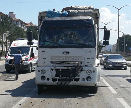  Osmancık'ta trafik ışıklarında olan trafik  kazaları korkutuyor