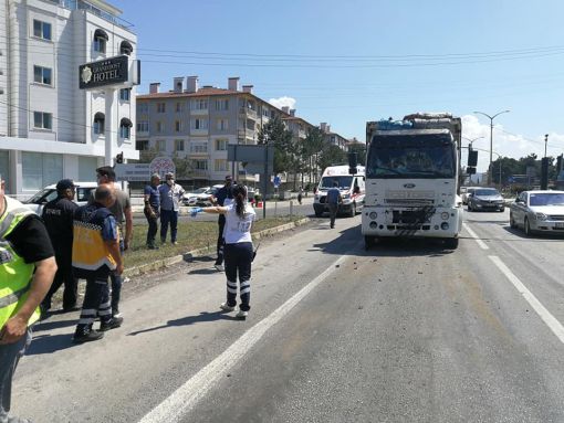  Osmancık'ta trafik ışıklarında olan trafik  kazaları korkutuyor 2