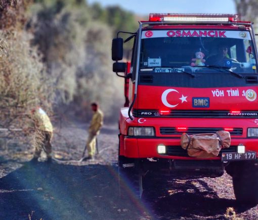  Osmancık'ta çıkan anız yangını 4 saatte söndürüldü 9