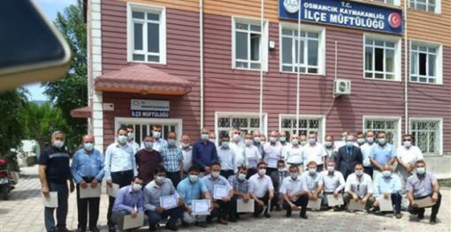  Osmancık'ta Din görevlilerine başarı belgesi