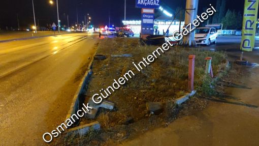  Osmancık’ta otomobil takla attı 2 yaralı 1