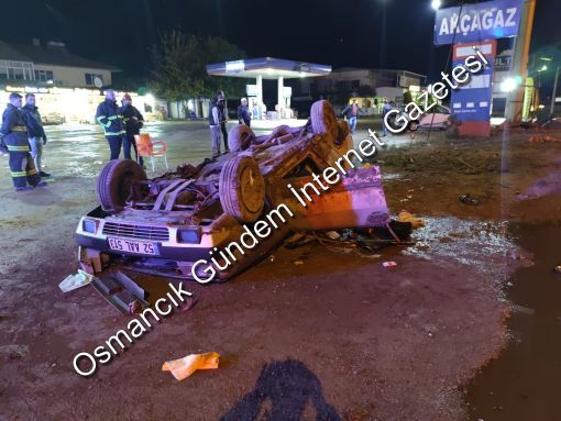  Osmancık’ta otomobil takla attı 2 yaralı 5
