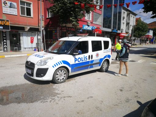  Osmancık’ta sokağa çıkma yasağında polis denetimi 2