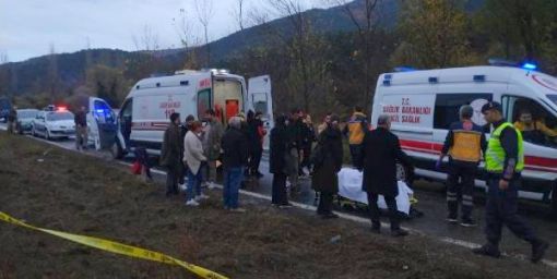  Hamamözü-Gümüşhacıköy arasında otobüs devrildi 27 yaralı 