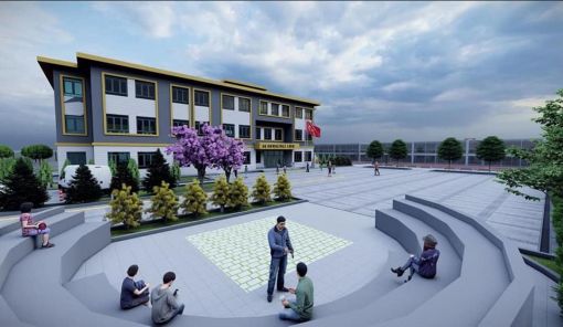 Okudan; Osmancık'ta Cumhuriyet Anadolu Lisesi İnşaatı başladı 2