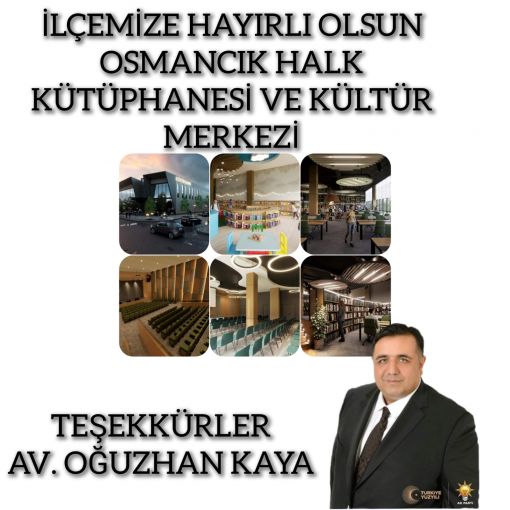 Osmancık'a Halk Kütüphanesi ve Kültür Merkezi 8
