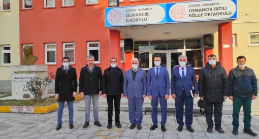  Osmancık Kaymakamı Akpay'dan okul ve kurumlara ziyaret  6