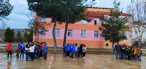  Osmancık okullarında deprem tatbikatı 1