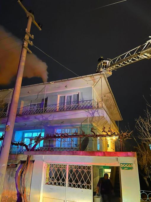  Osmancık'ta baca yangını korkuttu 3