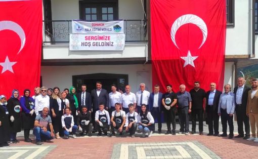  Osmancık'ta Halk Eğitimi Merkezi Sergisi göz doldurdu 