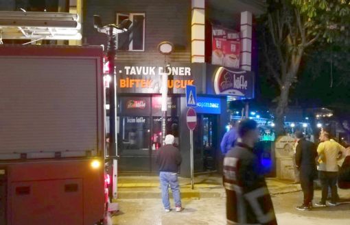 Osmancık'ta köfteci dükkanında yangın  paniği 2