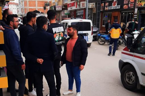 Osmancık'ta motosiklet  kadına çarptı 2