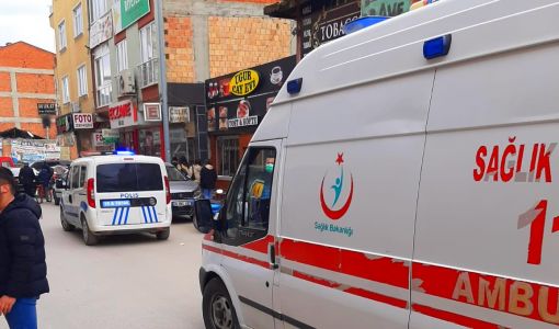  Osmancık'ta motosiklet  kadına çarptı 3
