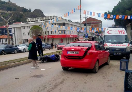  Osmancık'ta otomobille motosiklet çarpıştı 1 yaralı 4