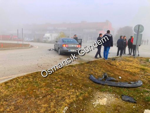 Osmancık'ta sis nedeniyle kaza 1 yaralı 1