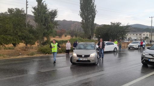  Osmancık'ta trafik kazası ucuz atlatıldı