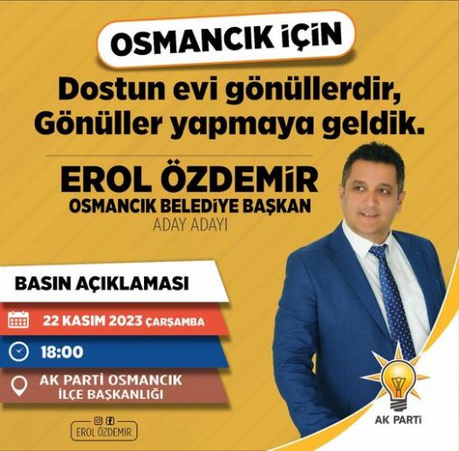  Özdemir, Osmancık Belediye Başkanı Aday Adayı 8