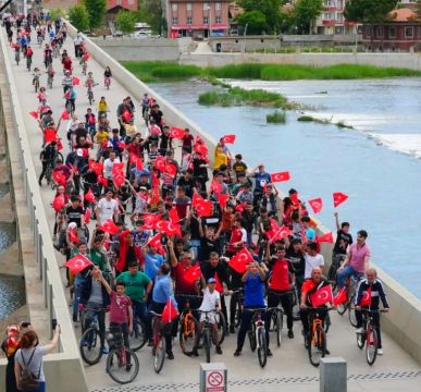 Osmancık'ta bisiklet etkinliği gerçekleşti